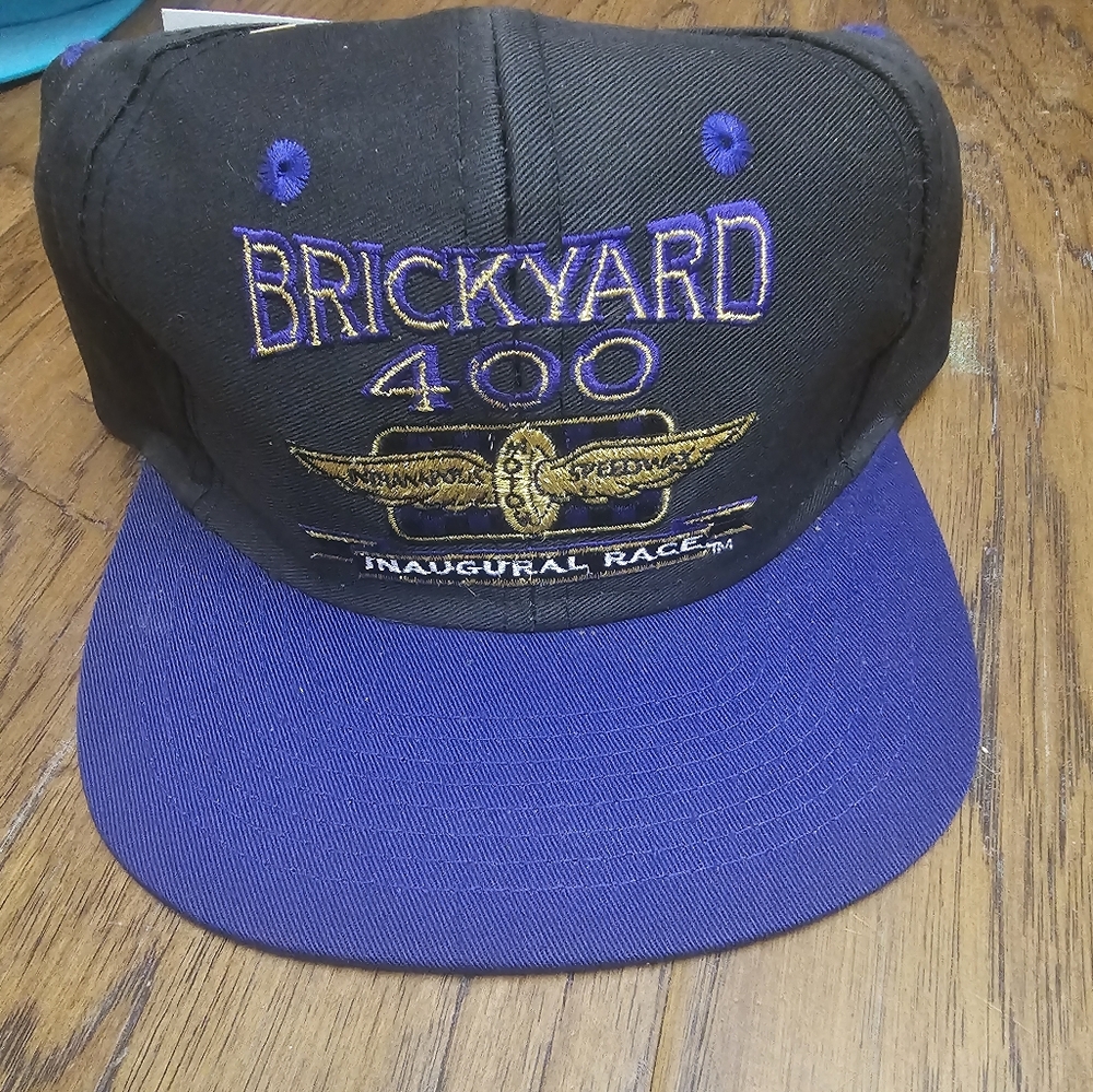 Vintage Nascar Brickyard 400 Snap Back Hat Cap Inaugural Race 1995 NWT